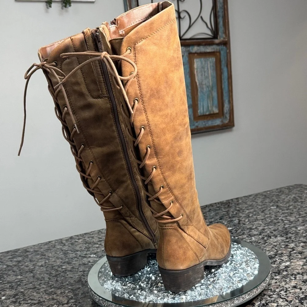 BareTraps Tan tall Boots NEW 6